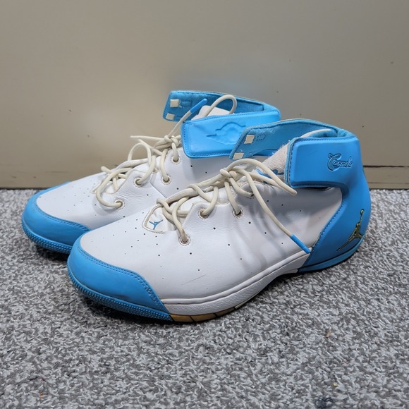 Jordan Shoes Carmelo 1.5 Mens 9.5 White University Blue Basketball 2004